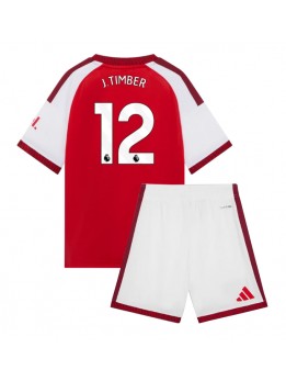 Otroški Nogometna dresi replika Arsenal Jurrien Timber #12 Domači 2026-27 Kratek rokav (+ hlače)